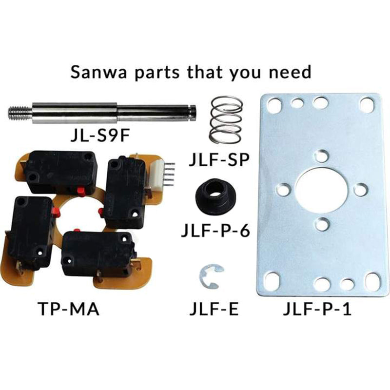 Arcade OTTO DIY V2 Korean Style Kit for Sanwa JLF and Hori Hayabusa Upgrade Kits for Sanwa JLF-TP-8YT JoystickHayabusa Joystick