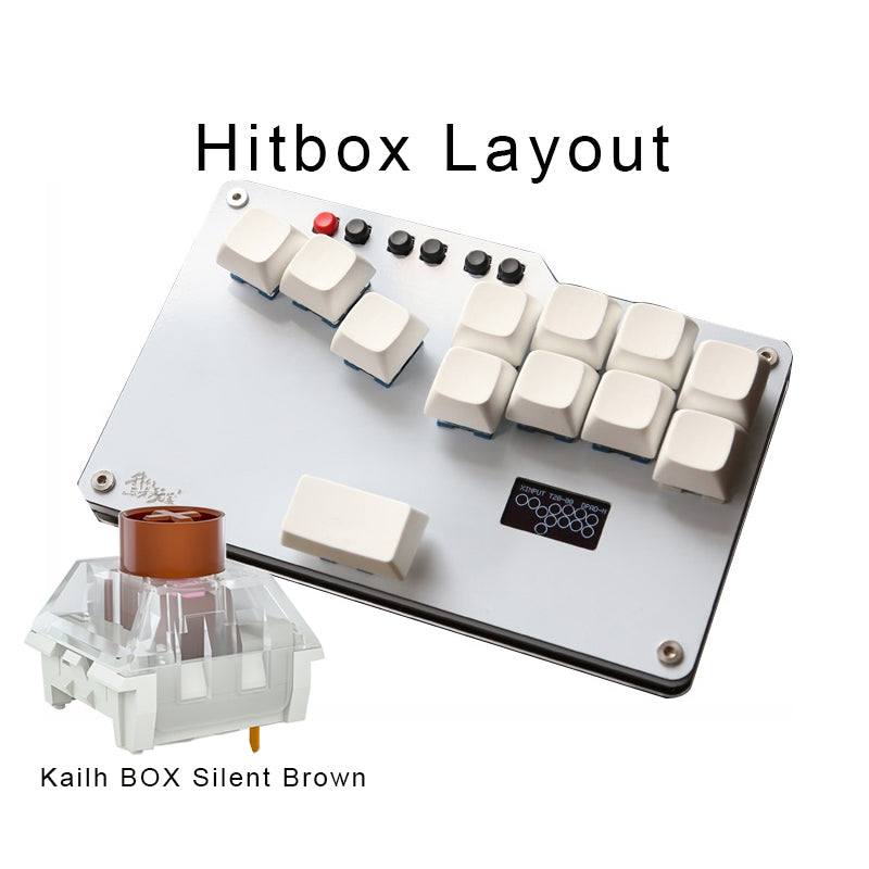 Pocket Mini HitBox SOCD Fighting Stick Controller WASD Mixbox Mechanical Switches Keys Support PC Xinput PS3 DInput Switch Turbo Function