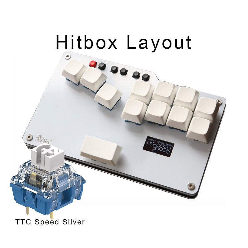 Pocket Mini HitBox SOCD Fighting Stick Controller WASD Mixbox Mechanical Switches Keys Support PC Xinput PS3 DInput Switch Turbo Function