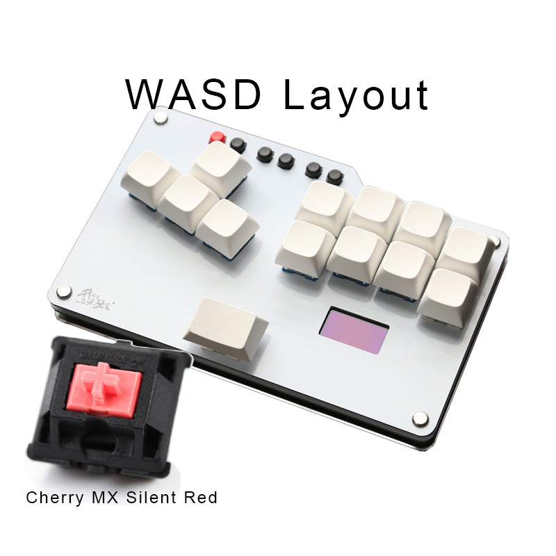 Pocket Mini HitBox SOCD Fighting Stick Controller WASD Mixbox Mechanical Switches Keys Support PC Xinput PS3 DInput Switch Turbo Function