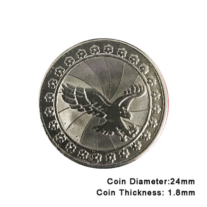 100pcs Arcade Game Coin Token Stainless Steel Coin Tokens Custom Tokens for Arcade MAME JAMMA Amusement Cabinet Vending Machines