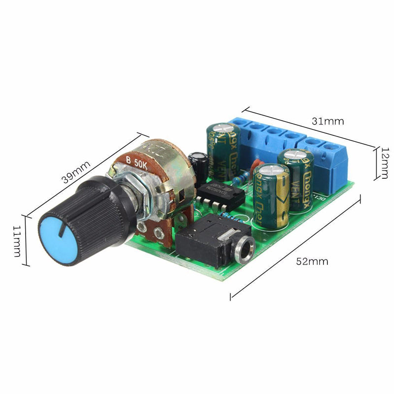 Arcade 2.0 Stereo Audio Amplifier Board Dual Channel AUX Amplifier Board Module DC 1.8-12V For Cabinet MAME Arduino