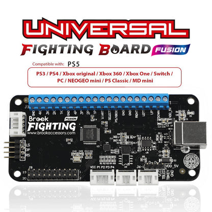 Brook Universal Fighting Board Fusion UFB Fusion Board Fight Board Compatible with PS5/Xbox Series X/S/Switch/PS4/PS3/Xbox/Wii