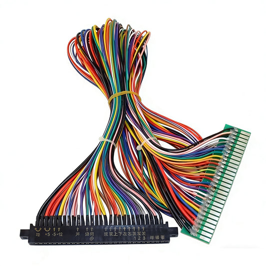 Full 56 pin JAMMA Harness Wire Wiring Loom Extender for veideo arcade game pandora box and 60 in 1 PCB game board