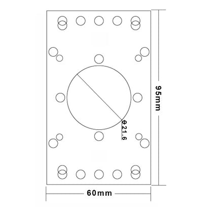 Arcade Joystick Flat Plate Converter Sanwa Mounting Plate Seimitsu Mounting Plate for Crown Fujin Alpha KAZE IL HAPP Joystick