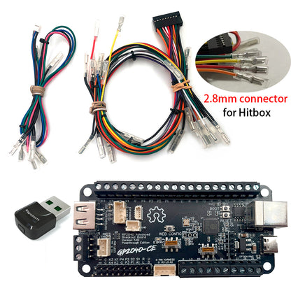 GP2040-CE Open Source RP2040 Advanced Breakout Board USB Passthrough Edition for Arcade Hitbox Mixbox Slimbox DIY Fighting StickFor PC PS4PS5