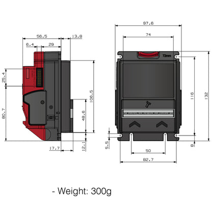 ITL BV30 Bill Acceptor Validator Banknote Validator Bill Acceptor for Water Coffee Snack Vending Machine Cash Handling Equipment