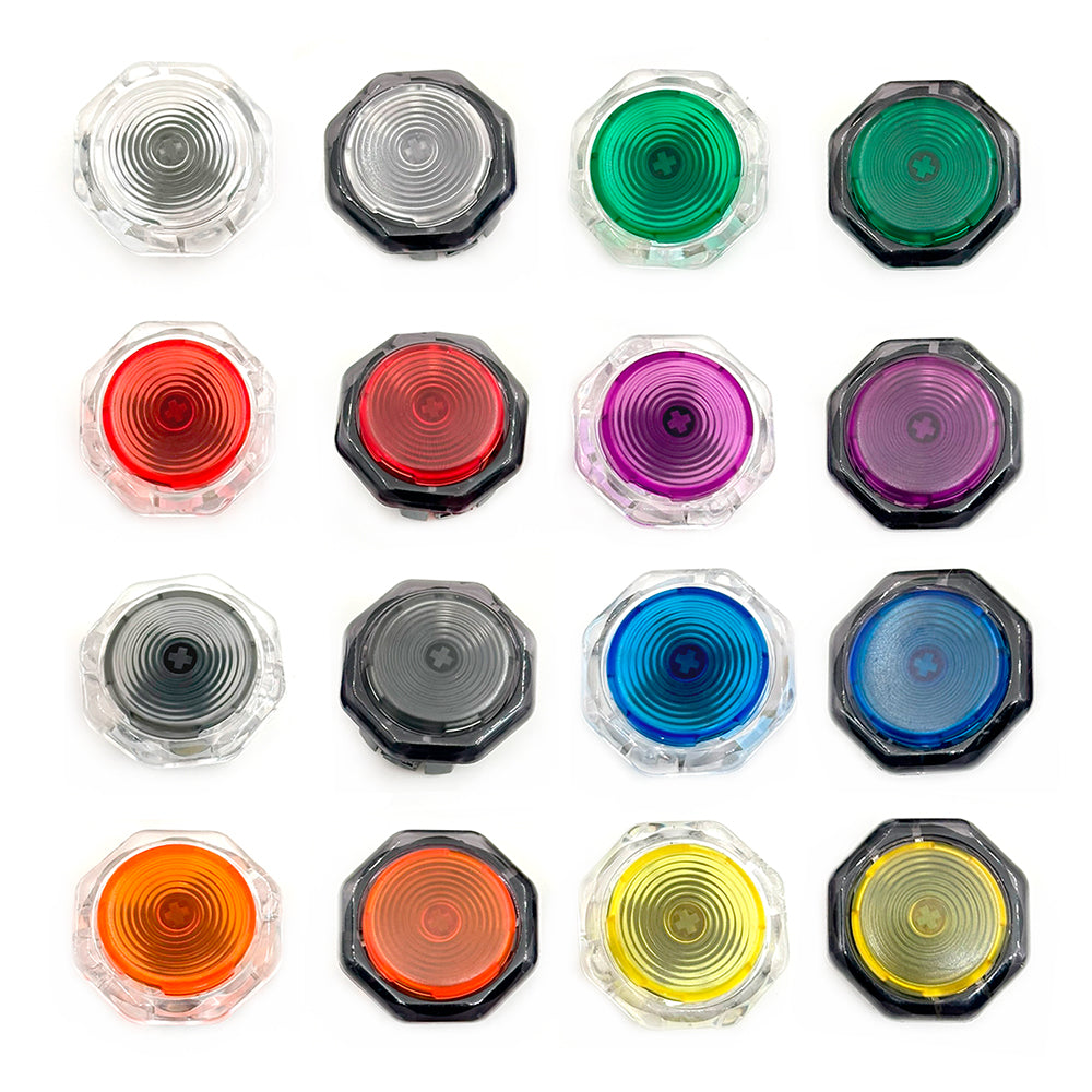 1pcs30mm 11pcs24mm Sinoarcade Low Profile Mechanical Buttons Black wit