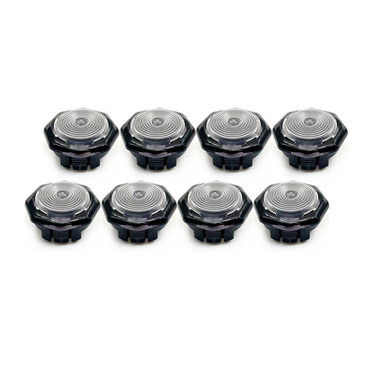 8pcs/lot Sinoarcade Low Profile Mechanical Buttons Black with Kailh Full POM Switches Hot-swappable for Arcade Hitbox Snackbox Fightbox