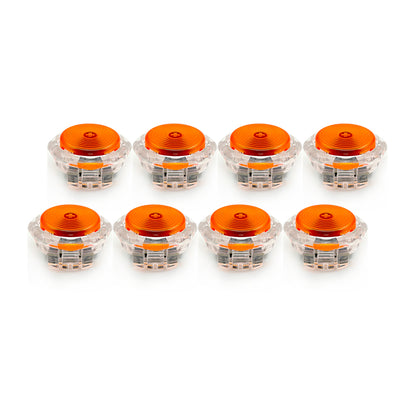 8pcs/lot Sinoarcade Low Profile Mechanical Buttons Crystal with Kailh Full POM Switches Hot-swappable for Arcade Hitbox Snackbox Fightbox