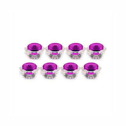 8pcs/lot Sinoarcade Low Profile Mechanical Buttons Crystal with Kailh Full POM Switches Hot-swappable for Arcade Hitbox Snackbox Fightbox