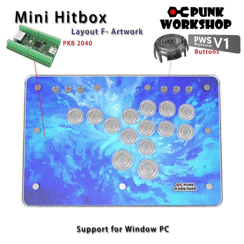 【punk workshop】MINI BOX Punk Workshop Mini BOX Leverless Controller Mini HitBox SOCD