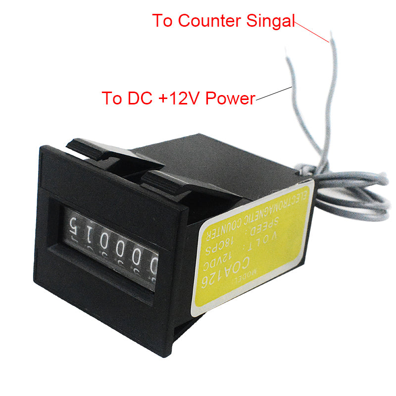 Arcade 6 Digits 12V Mechanical Coin Counter Meter Coin Meter for Coin Acceptor Arcade MEME Cabinet Pinball Game Vending Machines