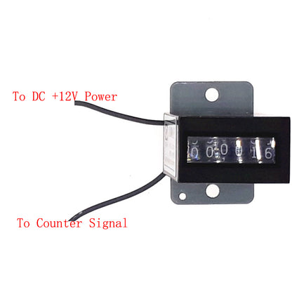 Arcade 6 Digits 12V Mechanical Coin Counter Meter Coin Meter for Coin Acceptor Arcade MEME Cabinet Pinball Game Vending Machines