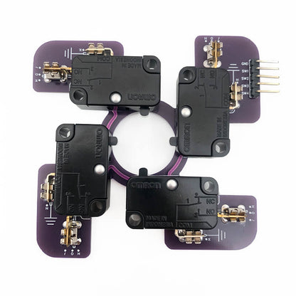 Replaced JLF PCB for Sanwa TP-MA PCB Board Omron .187" Microswitches Hot Swap Joystick Board for OTTO DIY V2 V5 Kit