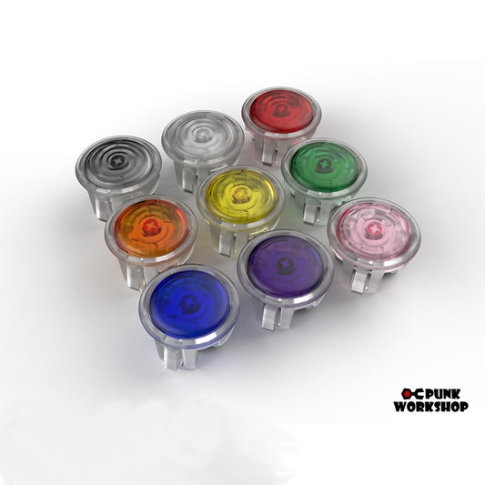 13pcs 24mm 1pcs 30mm Original PUNK WORKSHOP PWS Blaze Buttons for Arcade Game Machine Fight Stick Hitbox