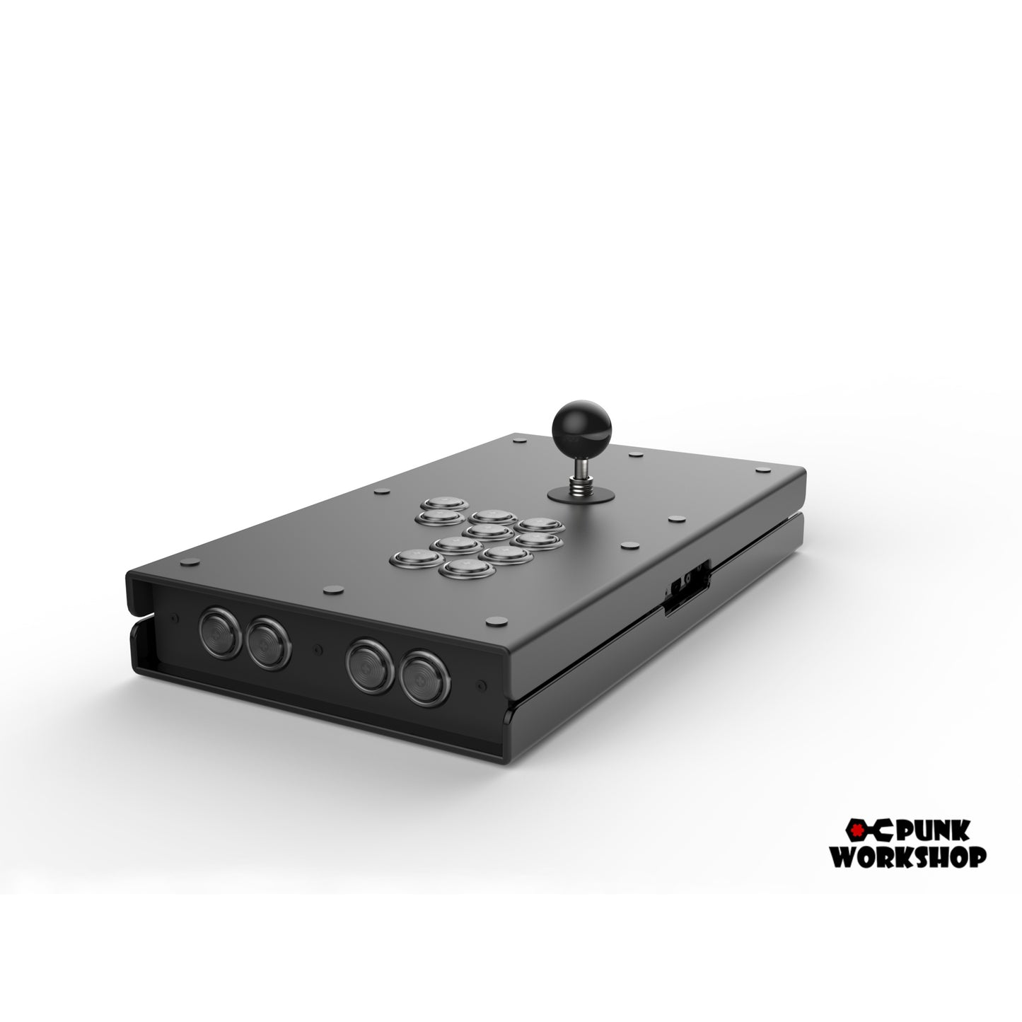 Punk Workshop Fight Stick PWS FS-24 Arcade Fighting Stick with Punk Workshop 24mm Mechanical Buttons for SF6 MAME Game Machine
