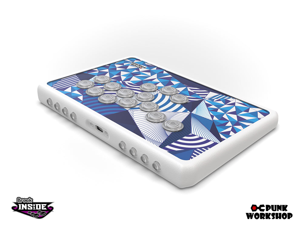 Punk Workshop Newest Mini Box PWS R14 Leverless Controller Support for PC/P S5 With PWS Blaze Spark Buttons Handle Fight Console