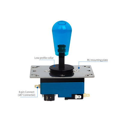 Arcade 8PIN Socket Korean SANJUKS V6 Lever Mid Collar Aluminum Alloy Customized Joystick Competition Fighting Stick