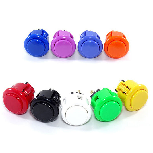 8pcs Original Sanwa OBSF-30 OBSF-24 Push Button for Arcade MAME game DIY parts 13 colors available