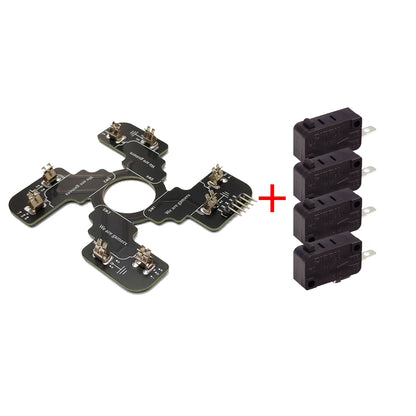 Replaced JLF PCB for Sanwa TP-MA PCB Board Omron .187" Microswitches Hot Swap Joystick Board for OTTO DIY V2 V5 Kit