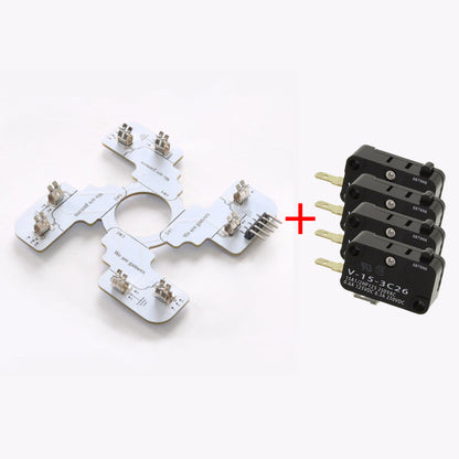 Replaced JLF PCB for Sanwa TP-MA PCB Board Omron .187" Microswitches Hot Swap Joystick Board for OTTO DIY V2 V5 Kit