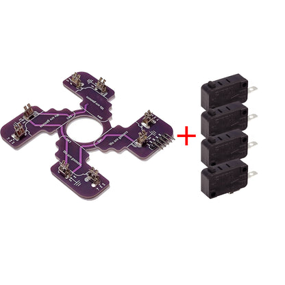 Replaced JLF PCB for Sanwa TP-MA PCB Board Omron .187" Microswitches Hot Swap Joystick Board for OTTO DIY V2 V5 Kit