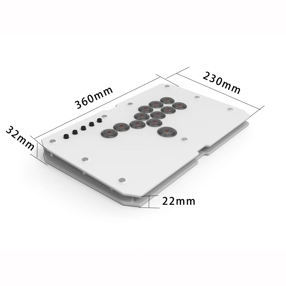 Punk Workshop ULTRA BOX Leverless Controller HitBox SOCD Supported Fighting Stick for PC with Mechanical Swiches Buttons