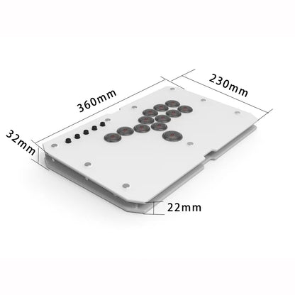 Punk Workshop ULTRA BOX Leverless Controller HitBox SOCD Supported Fighting Stick for PC with Mechanical Swiches Buttons