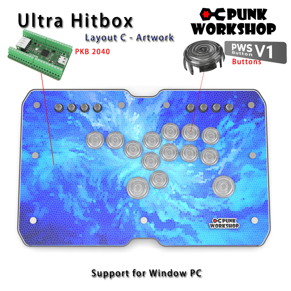 Punk Workshop ULTRA BOX Leverless Controller HitBox SOCD Supported