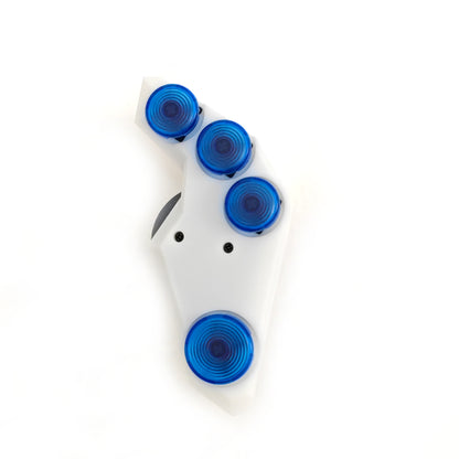 Replacement Hitbox WASD Movement Keys Arcade Fightstick to Hitbox Convert White with Hot-Swap Gateron Low Profile Red Switches