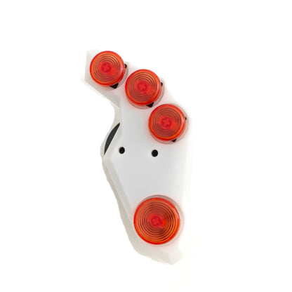Replacement Hitbox WASD Movement Keys Arcade Fightstick to Hitbox Convert White with Hot-Swap Gateron Low Profile Red Switches