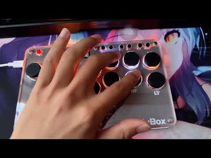 Mini HitBox SallyBox LED Light SOCD Fighting Stick Controller WASD Mixbox Mechanical Switches Support PC Xinput PS3 DInput Turbo