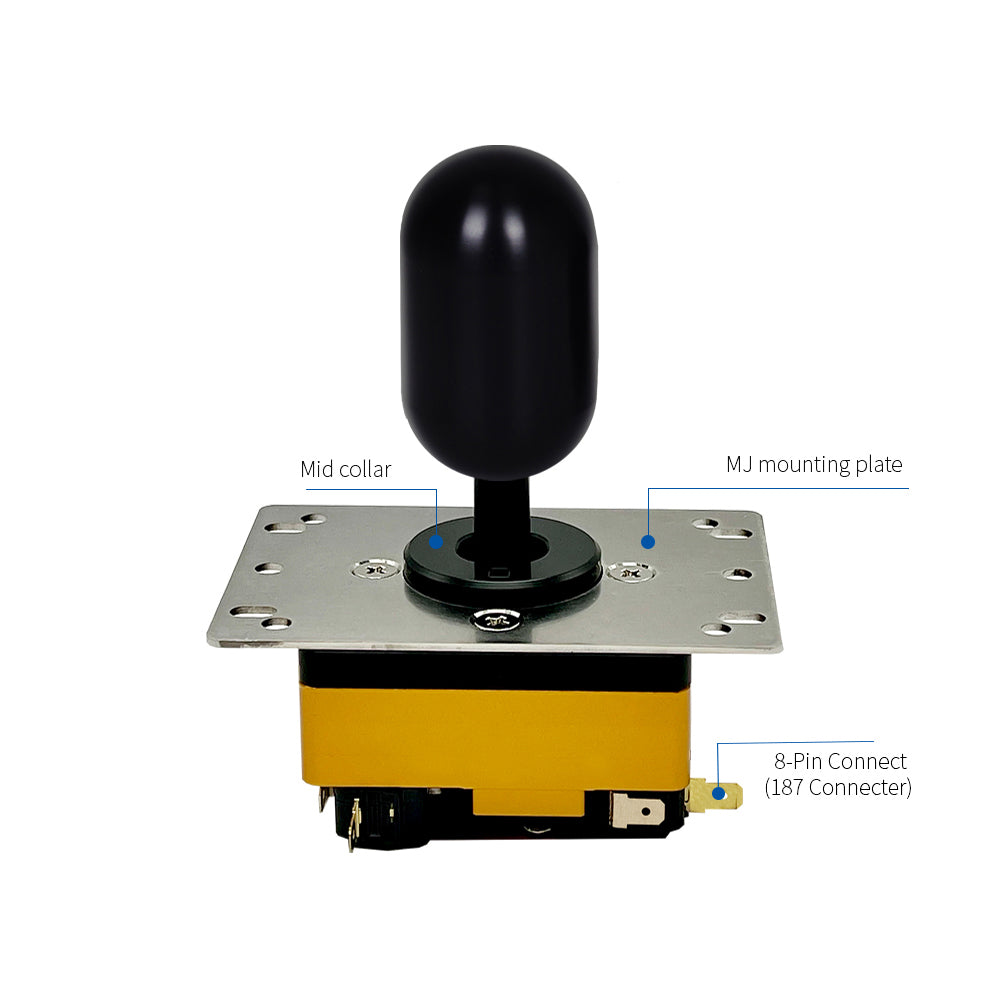 Arcade 8PIN Socket Korean SANJUKS V7 Lever Mid Collar Aluminum Alloy Customized Joystick Competition Fighting Stick