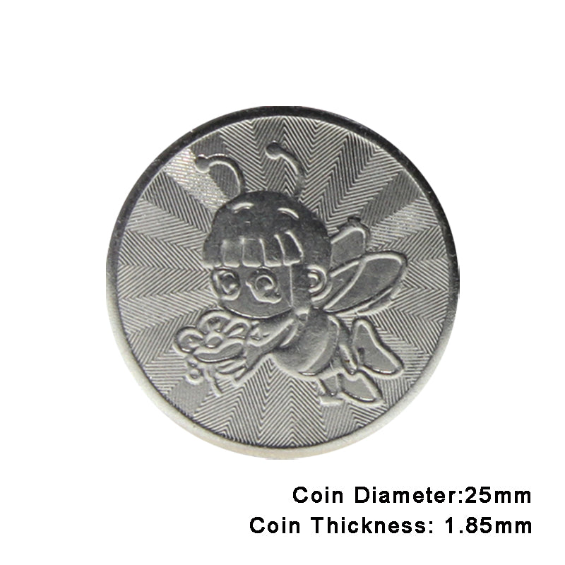 100pcs Arcade Game Coin Token Stainless Steel Coin Tokens Custom Tokens for Arcade MAME JAMMA Amusement Cabinet Vending Machines