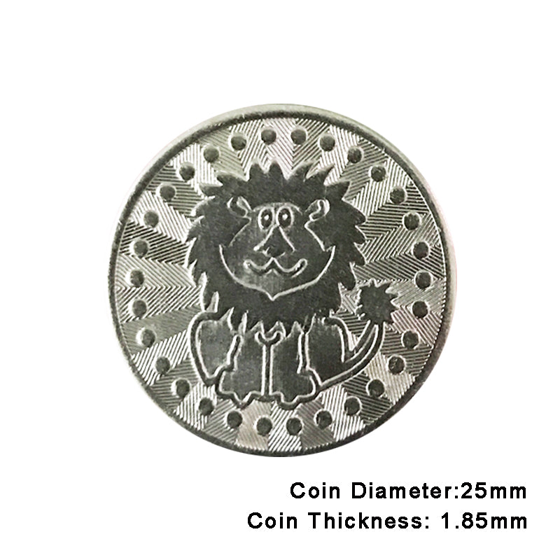 100pcs Arcade Game Coin Token Stainless Steel Coin Tokens Custom Tokens for Arcade MAME JAMMA Amusement Cabinet Vending Machines