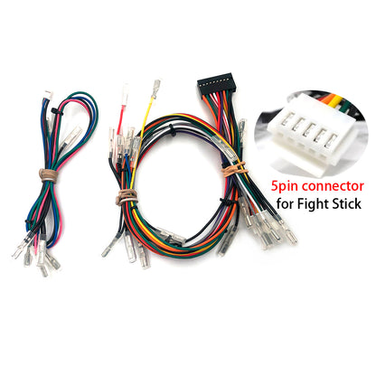 Quick Connect 20-Pin Joystick/Button Easy Plug Harness 4-Pin Touchpad Button Harness for Brook Universal Fighting Board Cables