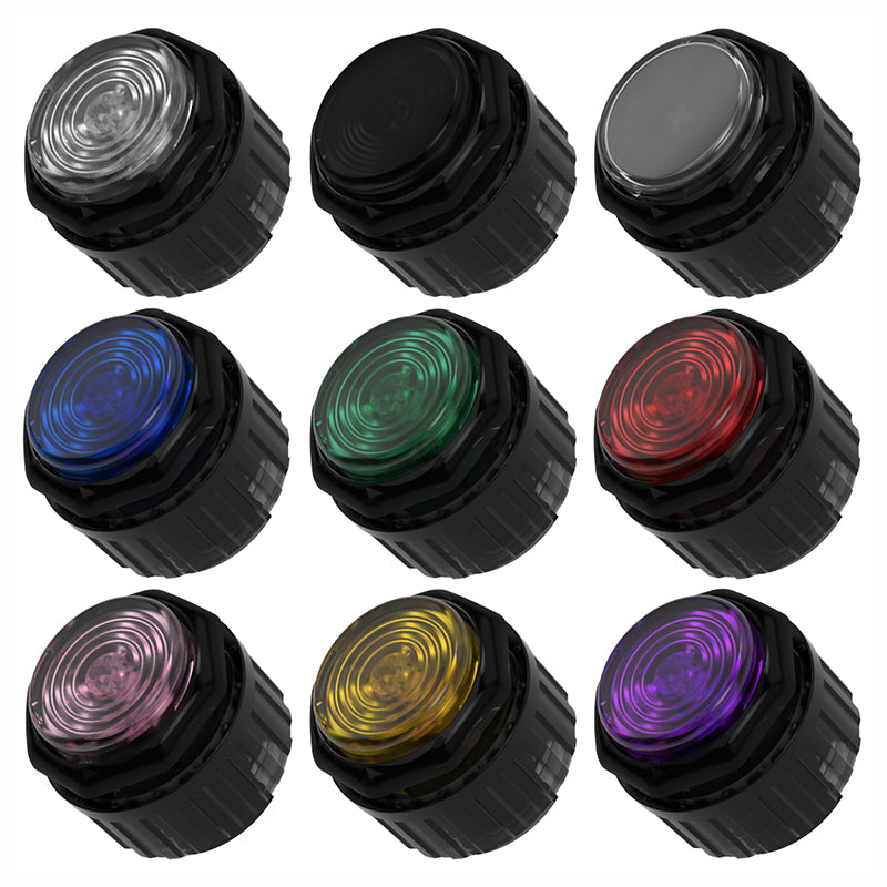 8pcs Original Gamerfinger HBFS-30-SCREW BLACK 30mm Mechanical Buttons Black with Cherry Switches for Hitbox Snackbox Fightbox