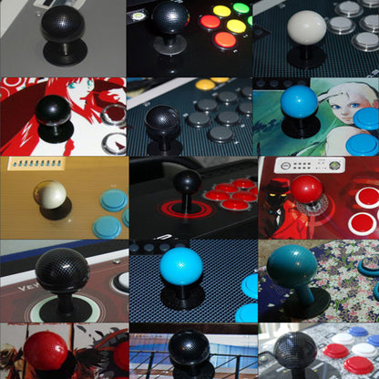 Arcade Replacement KDiT Fine Mesh Carbon Fiber Ball Top Topball Joystick Handle Knob for Arcade ZIPPY SANWA Joysticks Handle