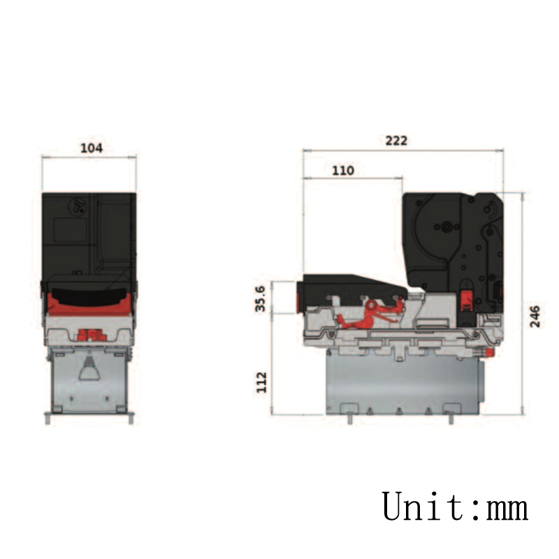 ITL NV11+ Bill Acceptor Validator bank note Validator Note Reclyer vending cash handling equipments