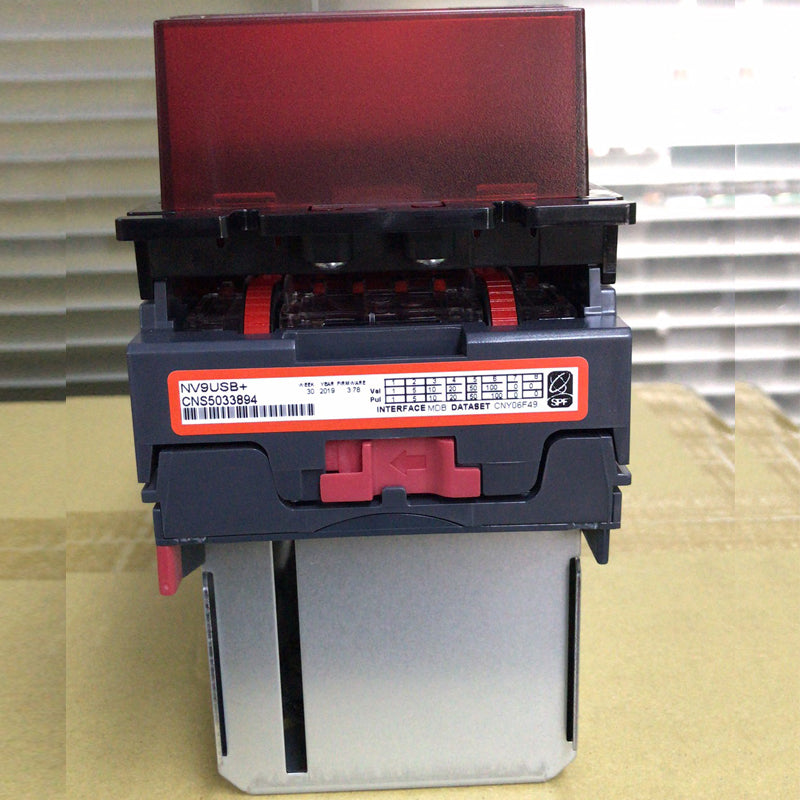 ITL NV9 USB+ Bill Acceptor with Clip-on Cashbox Vertical Validator Bank Note Validator Vending Cash handling Equipments