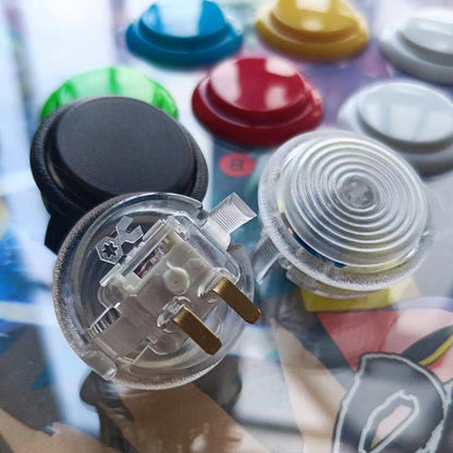 Arcade 24mm Mechanical Clear Button Clear Punk Workshop Button Customs Kailh Box Silent Switches Cherry MX Switches Built