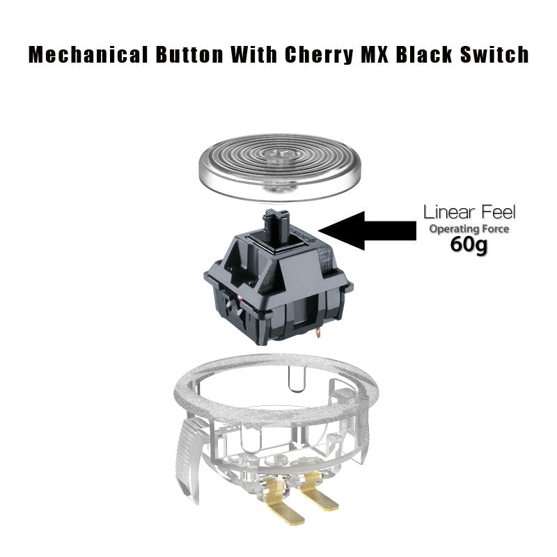 1pcs 30mm 11pcs 24mm Clear Mechanical Buttons Kit Replace for Hitbox Arcade DIY Builds Cabinet MAME Machines