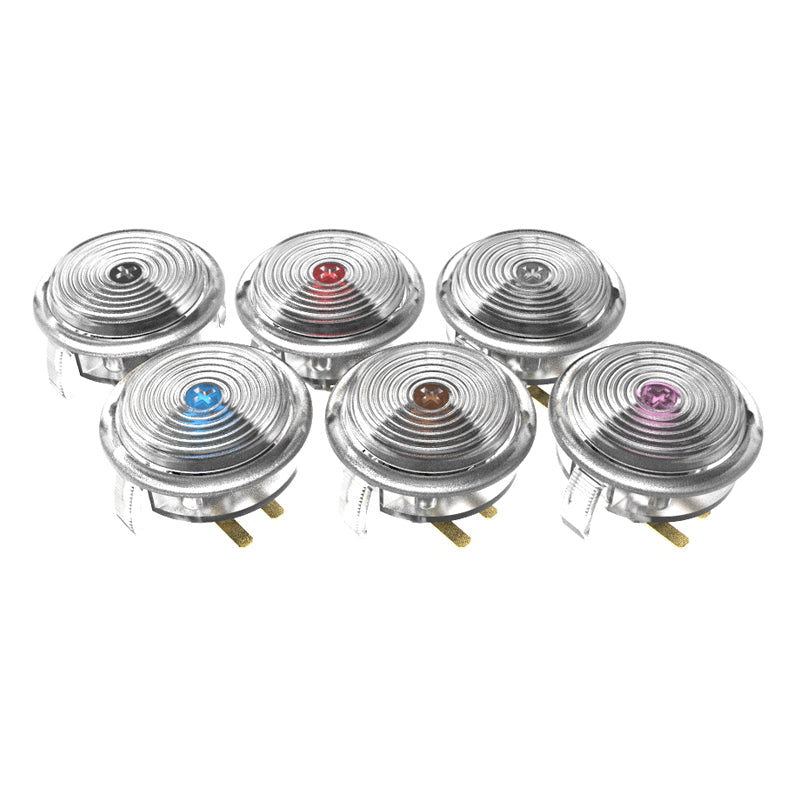 1pcs 30mm 11pcs 24mm Clear Mechanical Buttons Kit Replace for Hitbox Arcade DIY Builds Cabinet MAME Machines