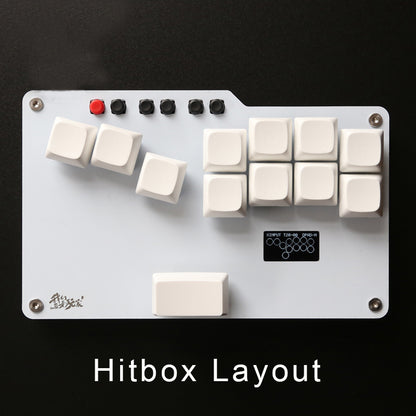 Pocket Mini HitBox SOCD Fighting Stick Controller WASD Mixbox Mechanical Switches Keys Support PC Xinput PS3 DInput Switch Turbo Function
