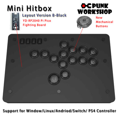 Preorder PunkWorkshop Fighting Stick Controller Mini HitBox V3 SOCD –